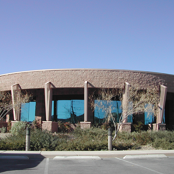 Exterior view of the River Mountains Water Treatment Facility